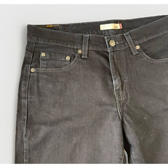 Levi’s 515 Bootcut Jeans Womens Size 8S Black Denim 052176086357 Cotton Spandex - Picture 2 of 6
